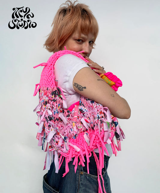 The Knotty Naughty Bag (Neon Pink)